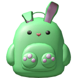 Cute Green Bunny Backpack
