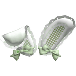 Cute Green Lace Bunny Ears w/ Bows