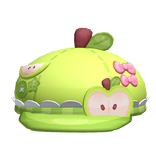 Cute Green Ruffled Igari Apple Beret