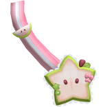 Cute Green Ruffled Igari Apple Star Bag