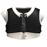 ♡ : cute grey emo punk school shirt