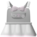 ♡ cute grey kawaii pendant overalls 