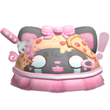 Cute Grey Pizza Kitty Hat