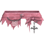 Cute Grunge Chain Bat Emo Goth Belt Skirt Pink