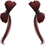 ♡ Cute Hair Bow Extensions (Dark Red)