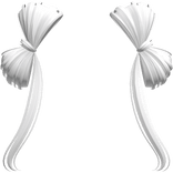 ♡ Cute Hair Bow Extensions (White)