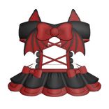 Cute Halloween Dark Bat Wings Corset ! - MM2