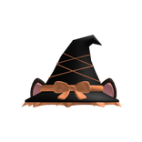 ♡ Cute Halloween Witch Hat (Orange& Black)