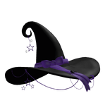 Cute Halloween Witch Hat Purple 