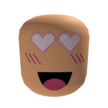Cute happy pixel face