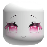 Cute Happy Smile Anime Face - White