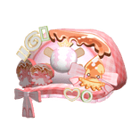 Cute Harajuku Takoyaki Squid Baseball Hat