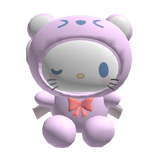 Cute Hello Kitty backpack with bear pajamas