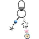 ♡ cute igari apple star keychain in blue & pink