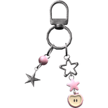 ♡ cute igari apple star keychain in pink