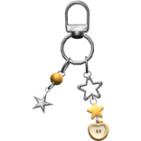 ♡ cute igari apple star keychain in yellow