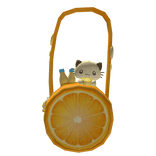 ♡: cute igari orange lemon bag w/ pompom plush 3.0