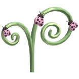 cute igari pink ladybug kawaii stem