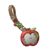 ♡: cute igari red apple worm crossbody w/ pins 3.0