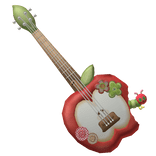 ♡: cute igari red apple worm guitar w/ flower pins