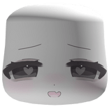 cute joyful chibi vkei cheeks face