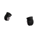 ♡ cute jumbo cat paws in black