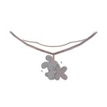 cute k pink bunny initial necklace 1.0