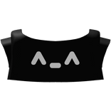 ♡ cute ^-^ kaomoji shirt in black