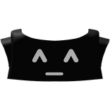 ♡ cute ^_^ kaomoji shirt in black