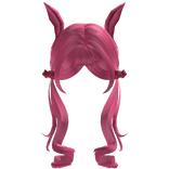 Cute Kawaii Anime Curly Pigtails Ears Bunny