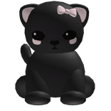 ♡ Cute Kawaii Baby Kitty Friend in Black ♡