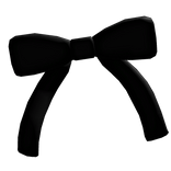 cute kawaii babydoll bow in black