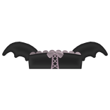 ୨୧ cute kawaii batty halloween pink lace bow 