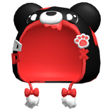 ♡ Cute Kawaii Black Hungry Bear Hat 