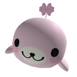 ♡ Cute kawaii bubblegum pink clover hug seal
