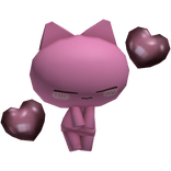 Cute Kawaii Cat Shy Lover Pink - Shoulder