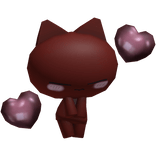 Cute Kawaii Cat Shy Lover Red - Shoulder