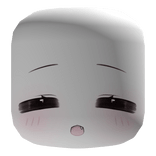 cute kawaii chibi happy neko face mask