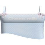 Cute Kawaii Choco Milk Polka Dot Top in Blue