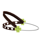♡ cute kawaii clover braces headgear in brown