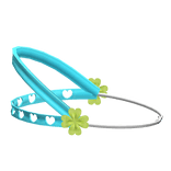 ♡ cute kawaii clover braces headgear in cyan