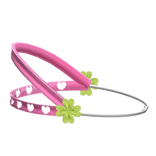 ♡ cute kawaii clover braces headgear in hot pink