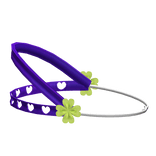 ♡ cute kawaii clover braces headgear in purple