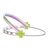 ♡ cute kawaii clover braces headgear in rainbow