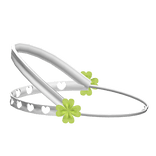 ♡ cute kawaii clover braces headgear in white