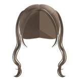  Cute Kawaii Curly Pigtails in Chai