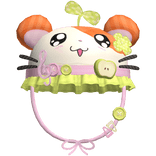🐹🍀 cute kawaii hamtaro hamster clover hat
