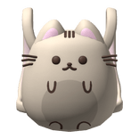 ♡ cute kawaii kitty grey round backpack 3.0