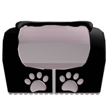 cute kawaii kuma hoodie in black