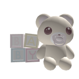 Cute Kawaii Little Blonde Bear Baby Blocks Stuffie